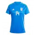 Camiseta Italia Federico Chiesa #14 Primera Equipación para mujer Eurocopa 2024 manga corta